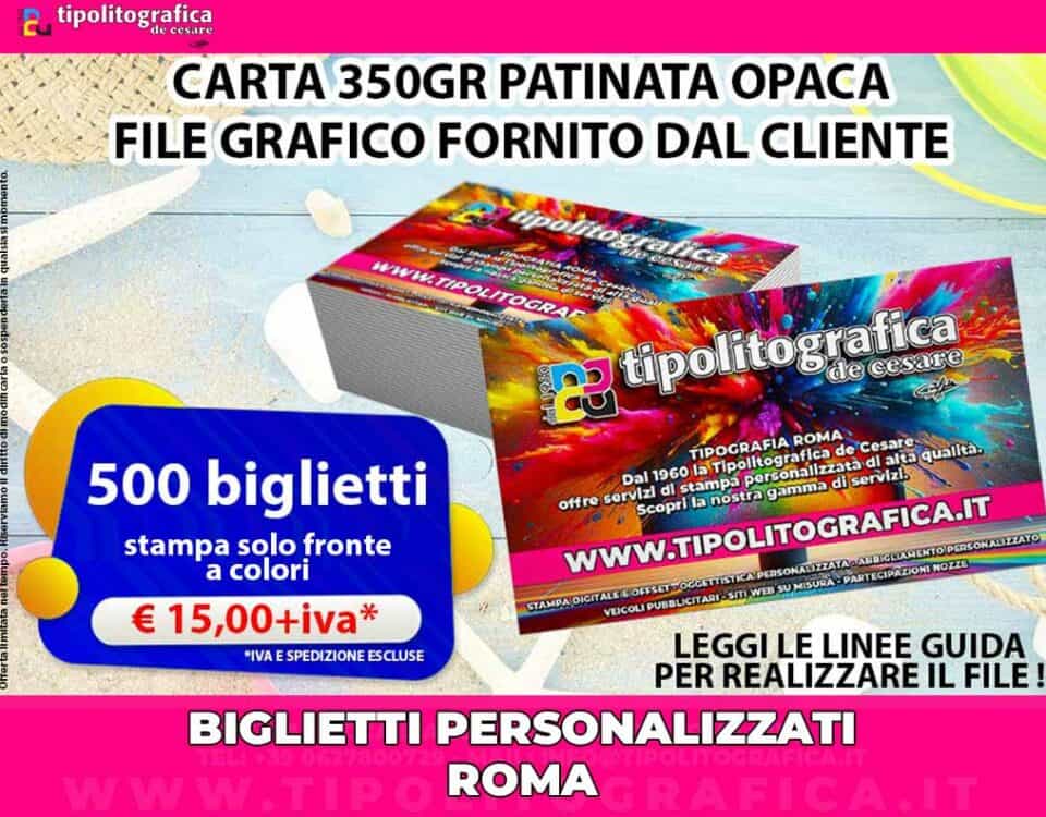 stampa biglietti personalizzati roma