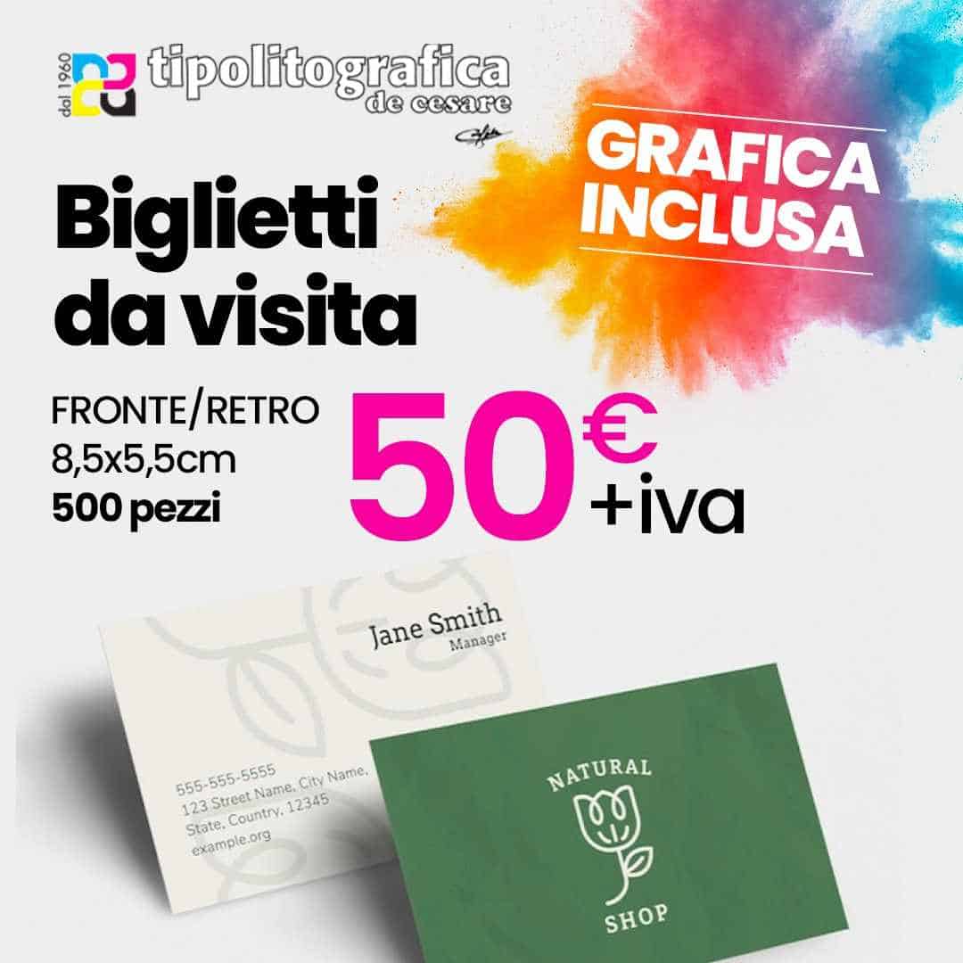 biglietti da visita personalizzati roma offerta