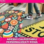 adesivi calpestabili roma personalizzati