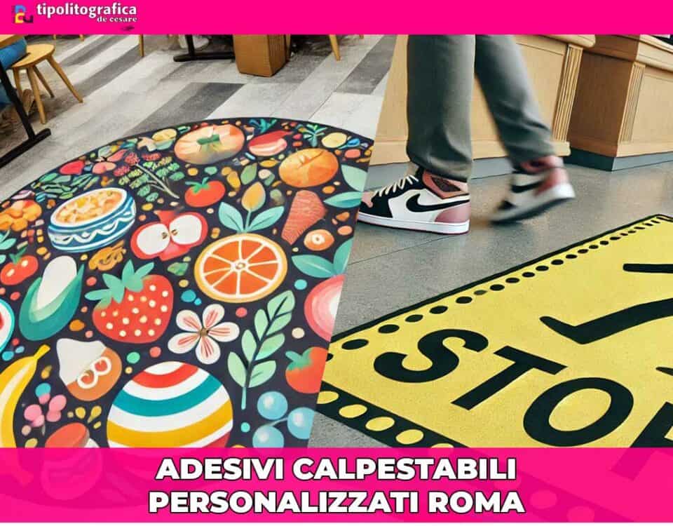 adesivi calpestabili roma personalizzati