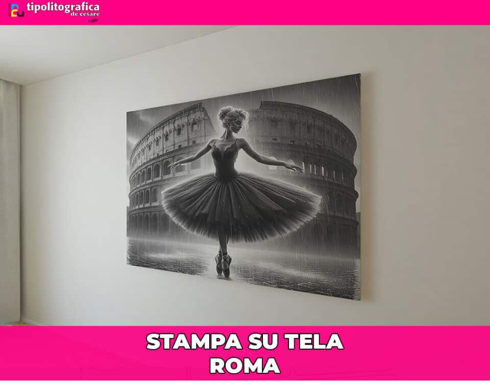 stampa su tela Roma personalizzata